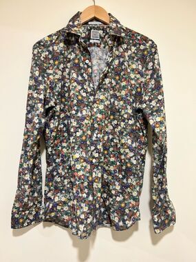 Robert Graham Floral Pearl Snap Shirt in Multi Color Size Large